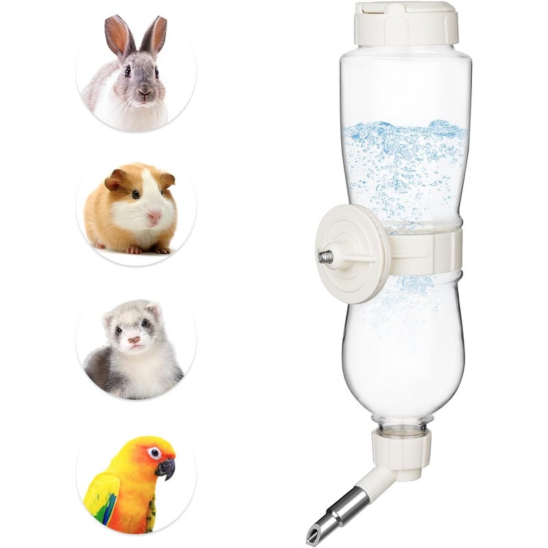 Dozownik wody do klatek dla małych zwierząt, butelka na wodę dla papug, butelka na wodę z zabezpieczeniem przed ugryzieniem dla królików, świnek mors