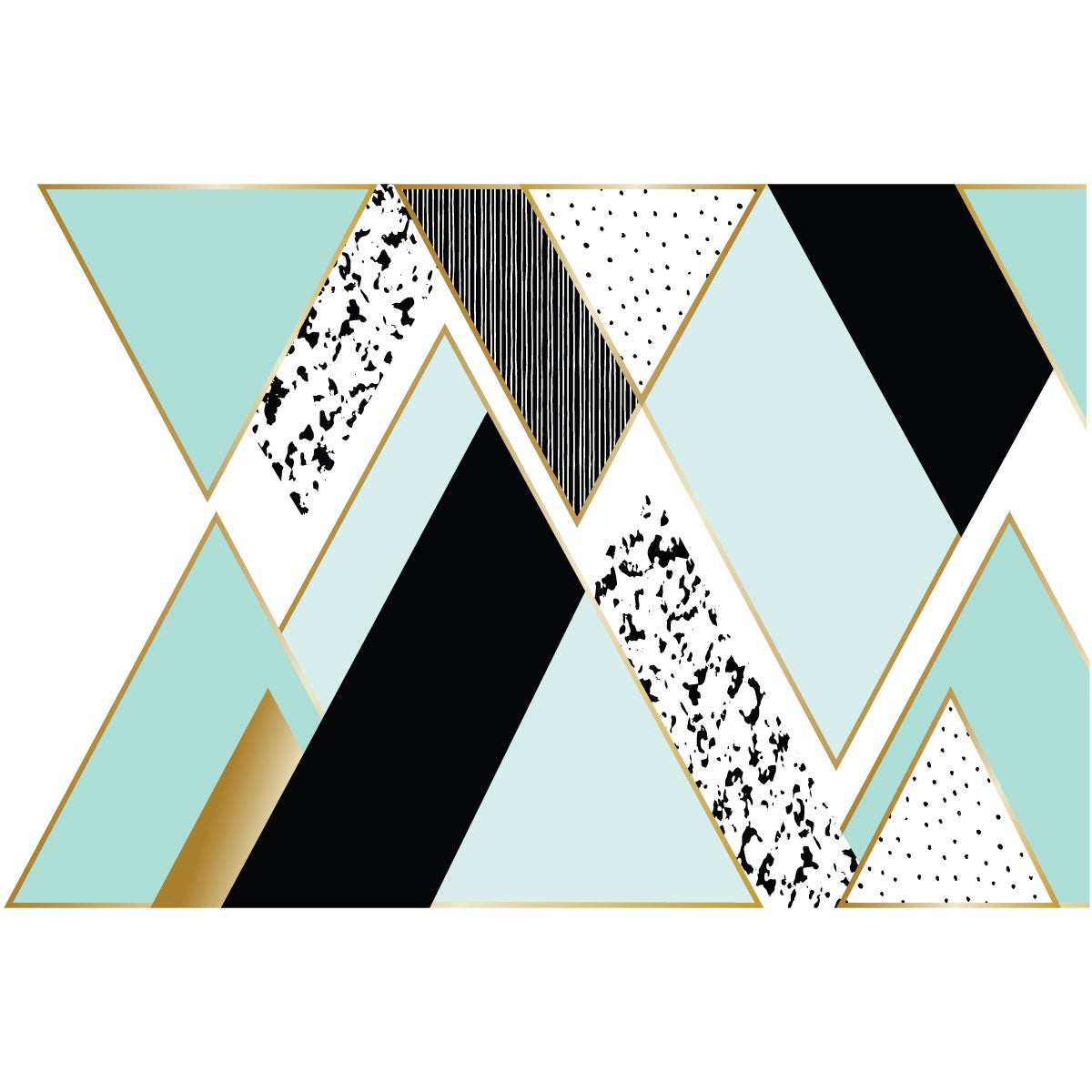 Adesivo montagna scandinavo ennedi - Sticker adesivo - adesivi murali - 50x75cm - 4