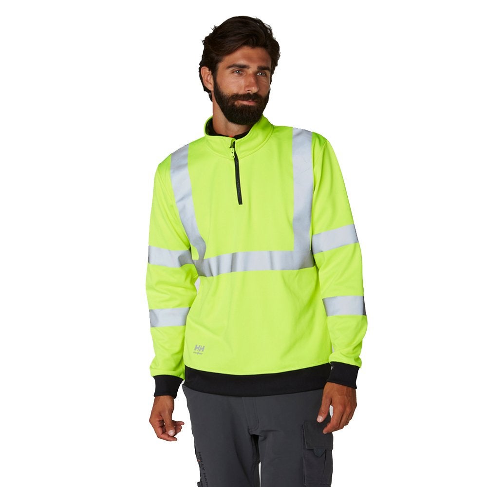 Sweat shirt haute visibilité Helly Hansen ADDVIS HALF ZIP Jaune L - 3
