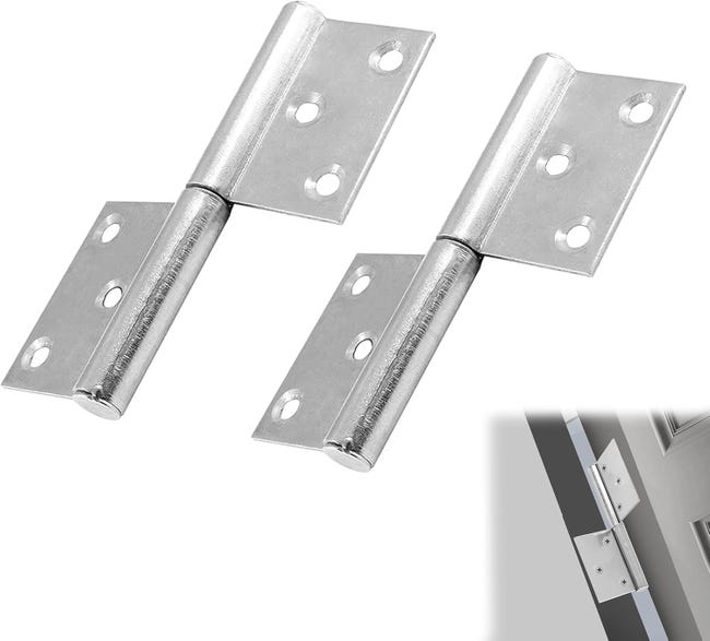 (2 szt.) Zawias obrotowy do drzwi 360 stopni, stal nierdzewna, 60 mm x 11 mm