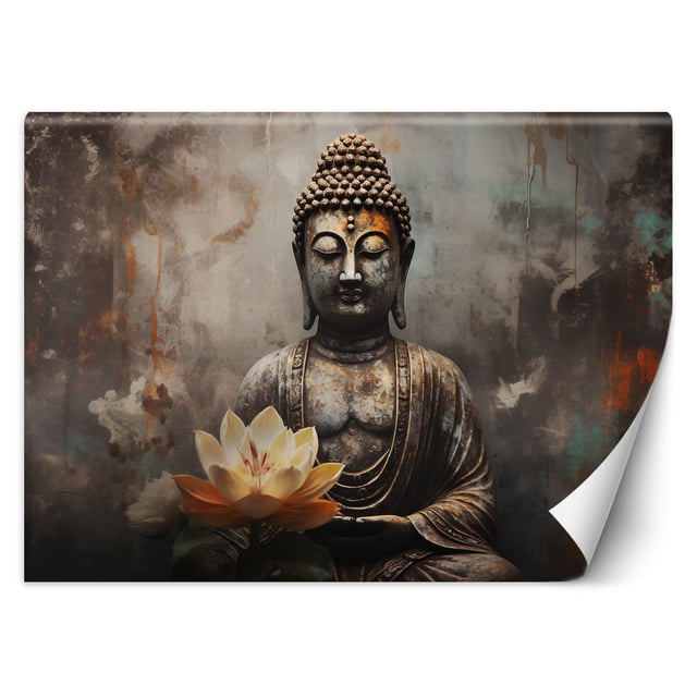 Statue De Tête De Bouddha Tenture Murale Tapisserie Zen Tapisseries Murales Avec Décorations