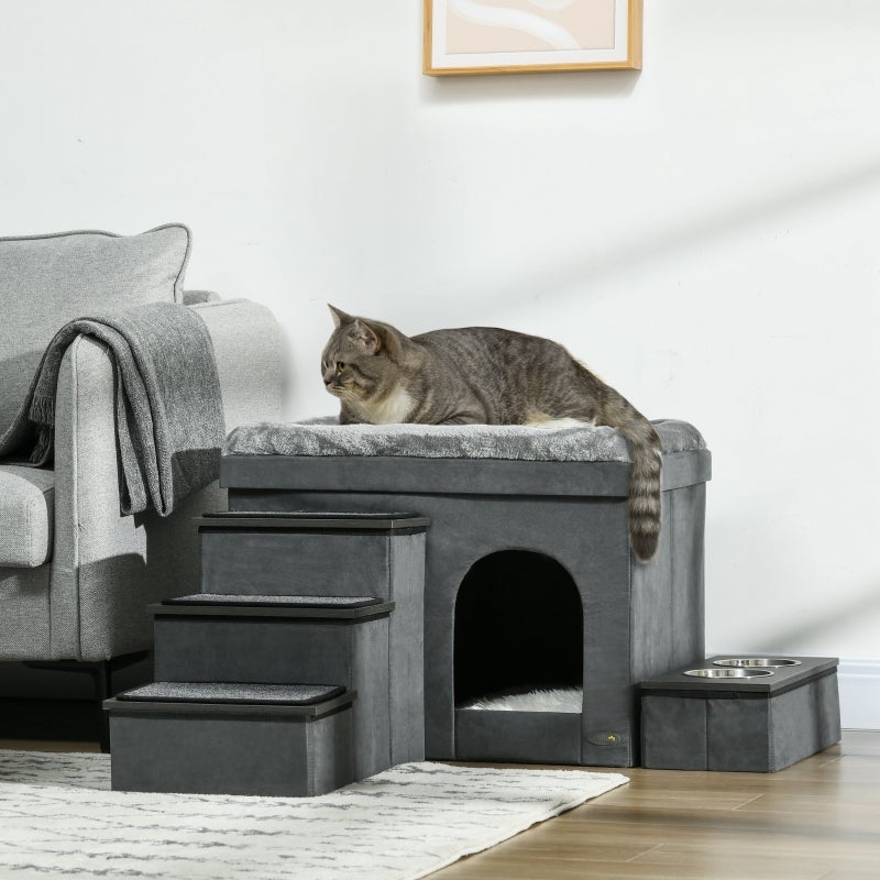 Maison Pour Chat Extérieure Imperméable Et Isolante - 3 Tailles (S, M, L) - Pour Balcon, Camping Ou Jardin