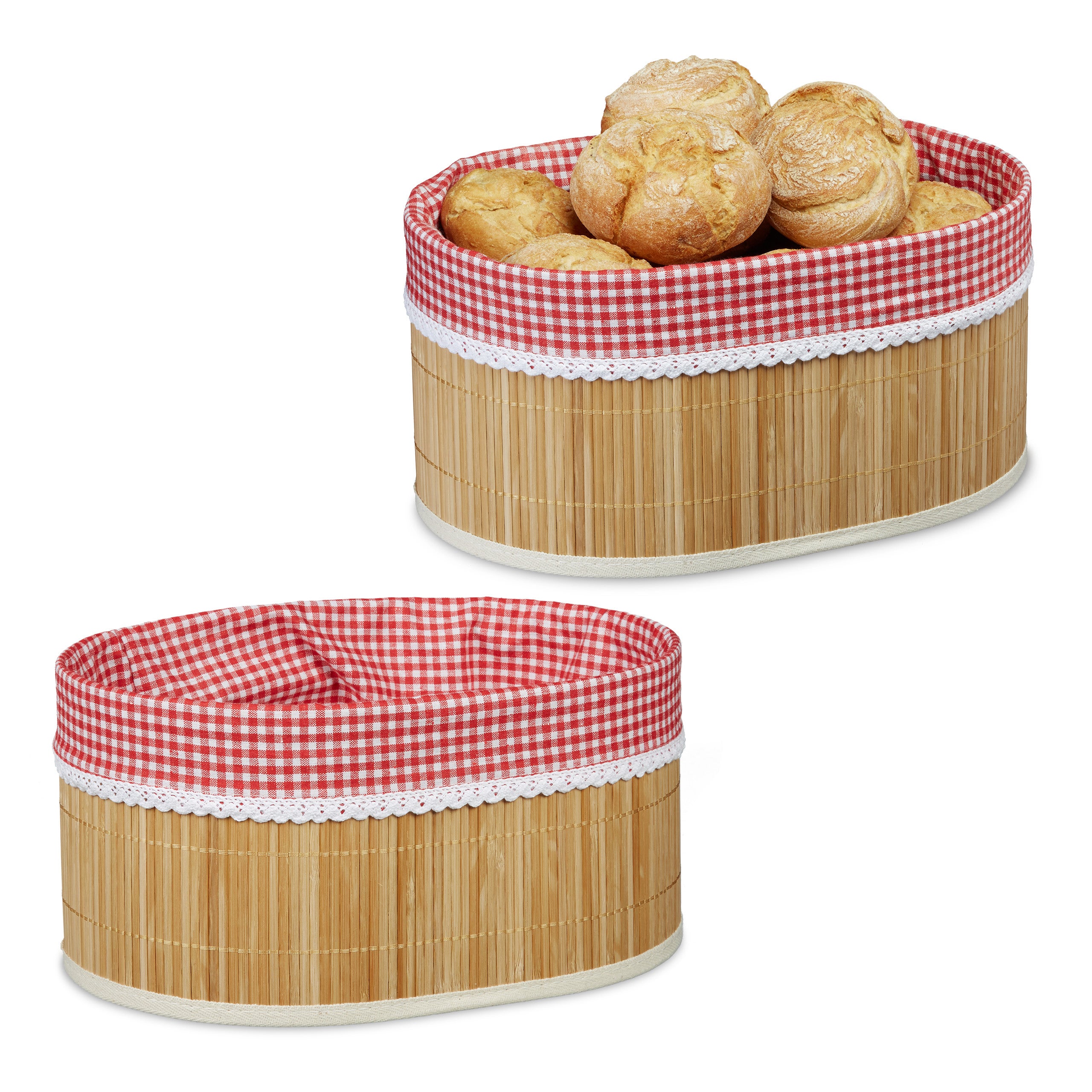 Five - Corbeille Panière à Pain En Bambou Naturel 33 X 14 X 7 Cm - Élégante Et Pratique Pour Votre Table
