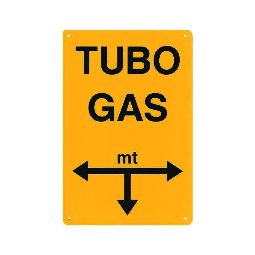 Cartello Di Chiusura Gas - Formato A4 (200x300 Mm) - Segnale In Vinile Per Sicurezza, Prodotto Nel Regno Unito