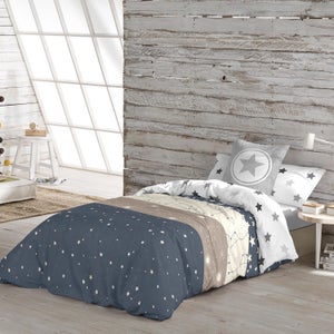 Burrito Blanco | Set di lenzuola | Letto da 105 cm (+misure disponibili) | Poliestere 50% cotone 50% | Design 535 | Colore beige (105 x 190/200 cm