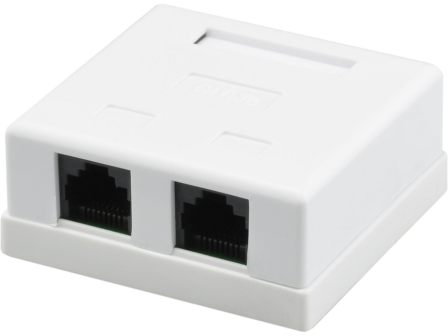 NEKU Gniazdo sieciowe UTP kat.5e 2x RJ45 8P8C natynkowe komputerowe LAN