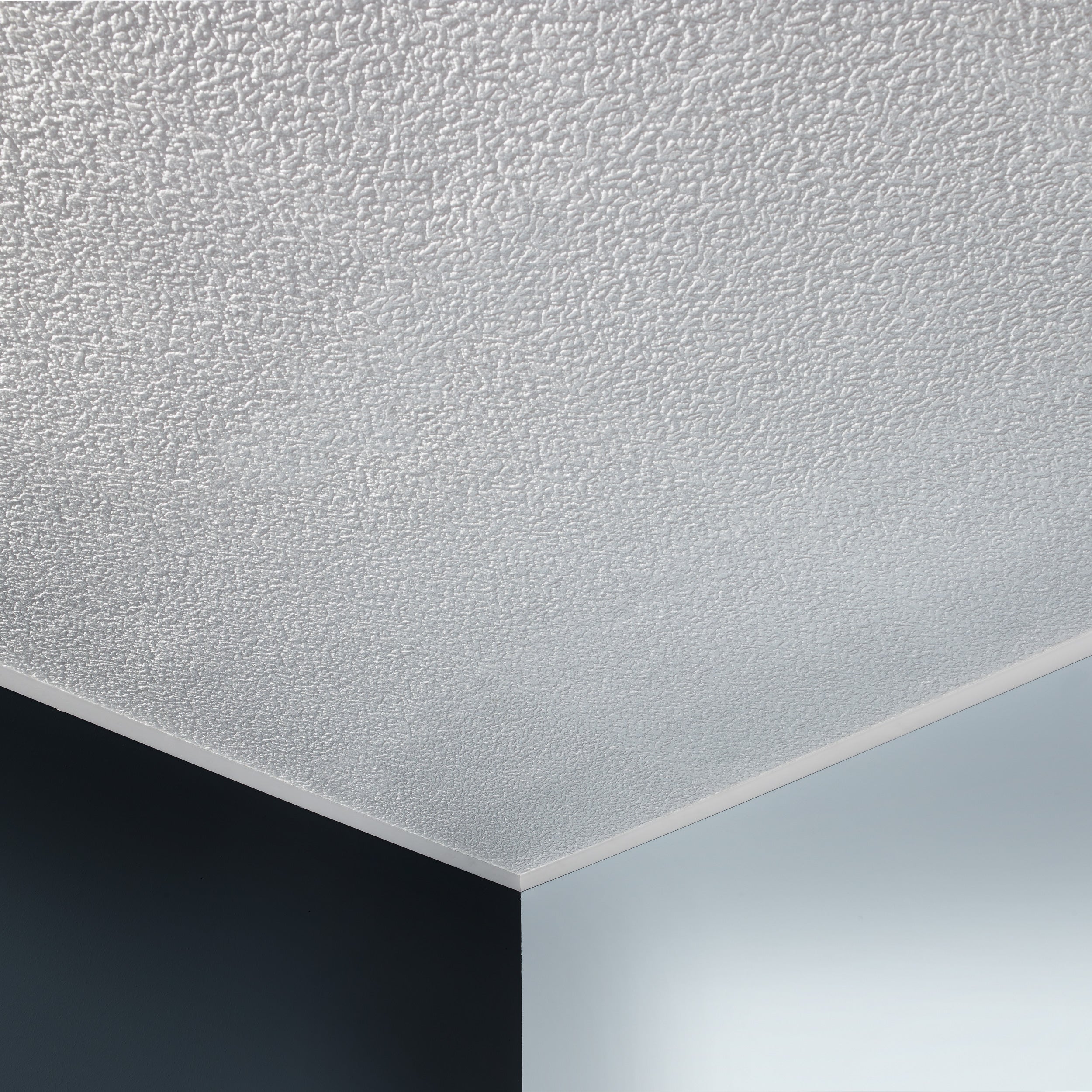 DECOSA Dalle de plafond ATHEN - polystyrène - effet bois-couleur gris clair - 50 x 50 cm - 2 sachets (=4 m2) - 5