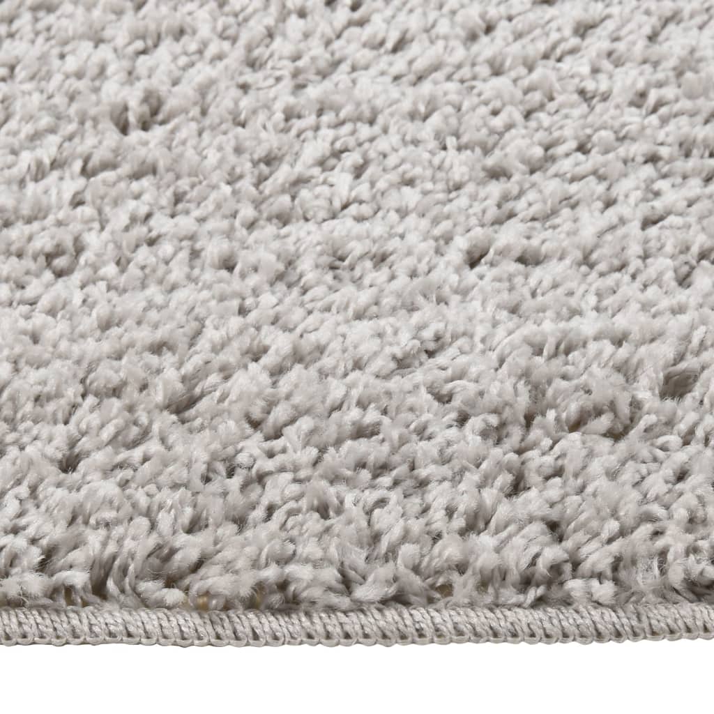 Alfombra peluda antideslizante gris claro, 120 × 170 cm - 2