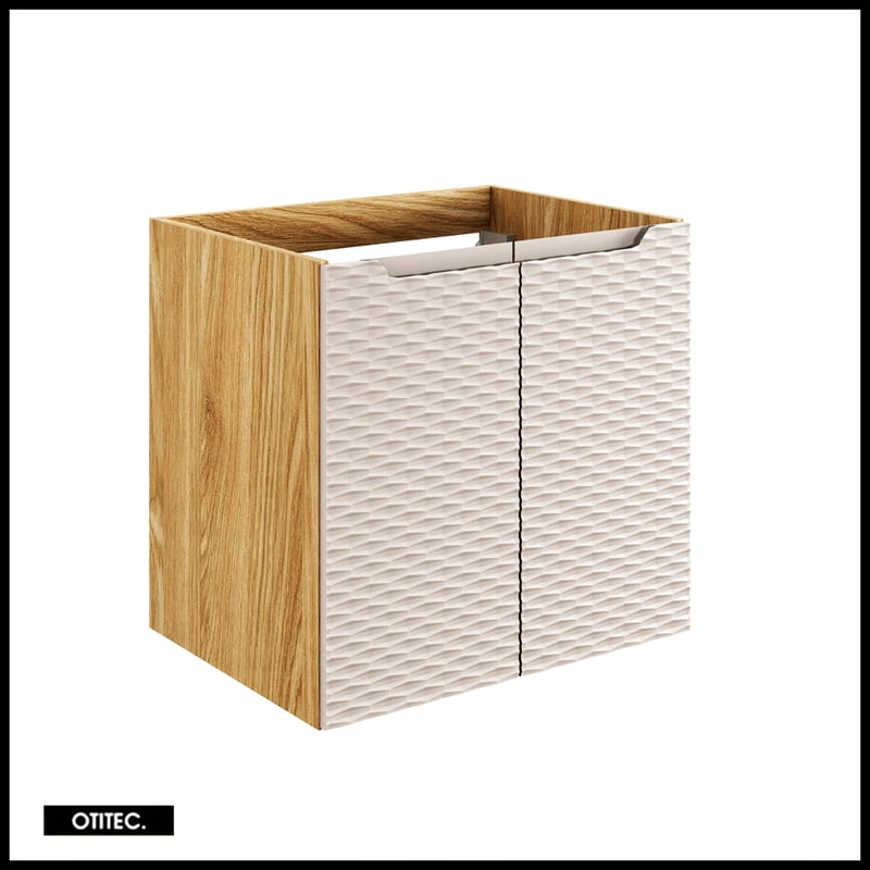 Szafka pod umywalkę OCEAN BEIGE 82-60-2D 60cm dąb olejowany/beżowa