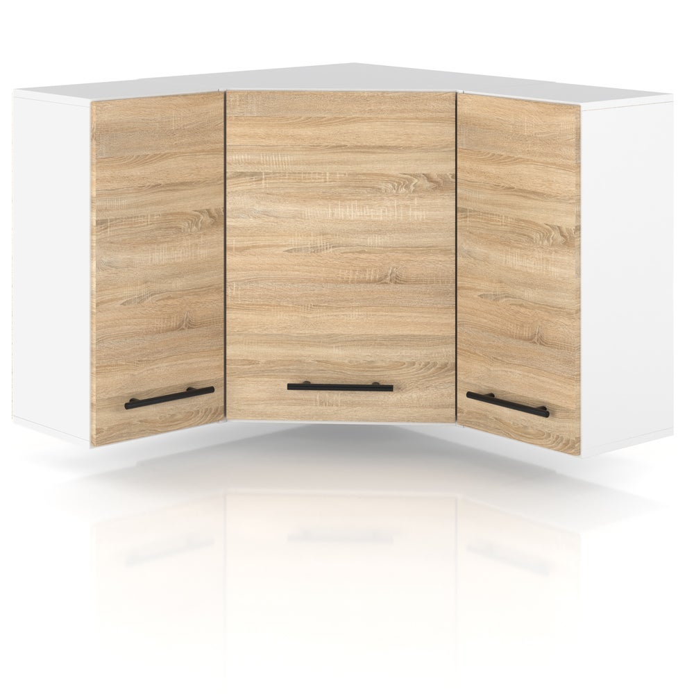 Szafka kuchenna wisząca narożna modułowa 90x90cm spremium dąb sonoma