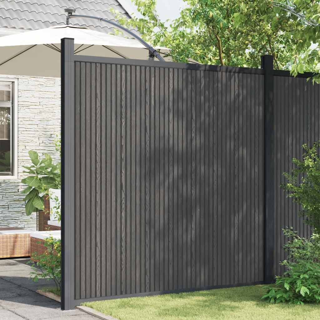 Vidaxl Panel De Valla 173X186 Cm Wpc Gris , Leroy Merlin