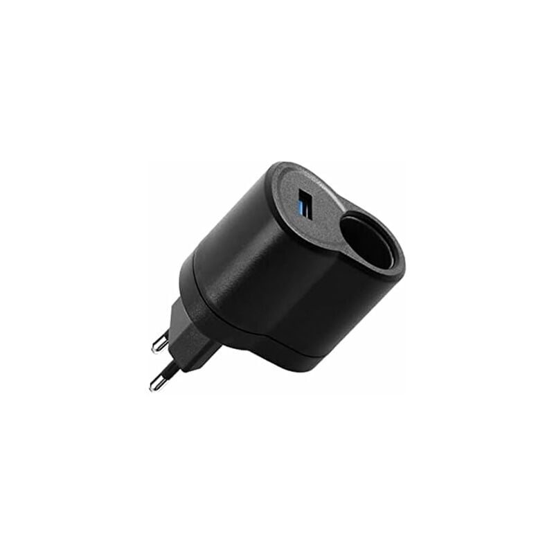 Adaptateur Allume-cigare Secteur 220V Vers 12V - Prises EU - Puissance Max 6W (0.5A) - Pour GPS, Caméra, Appareils Basse Consommation - 6