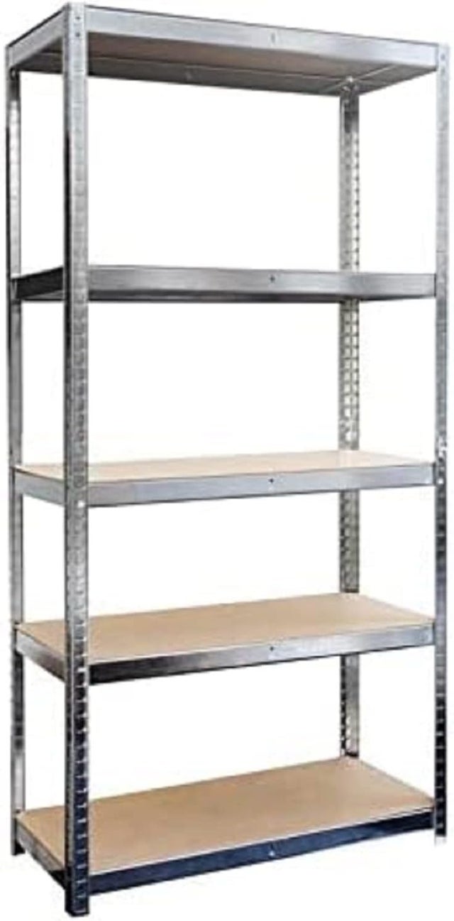 Scaffale Scaffali Scaffalatura Metallo zincato 5 Ripiani Magazzino Slim L70xP30xH150cm