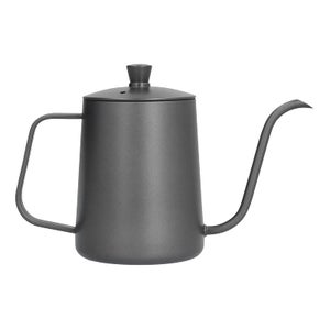 Bouilloire à Thé En Acier Inoxydable 1.2L Avec Thermomètre - Bec Col De Cygne, Pour Cuisine Et Salon De Thé