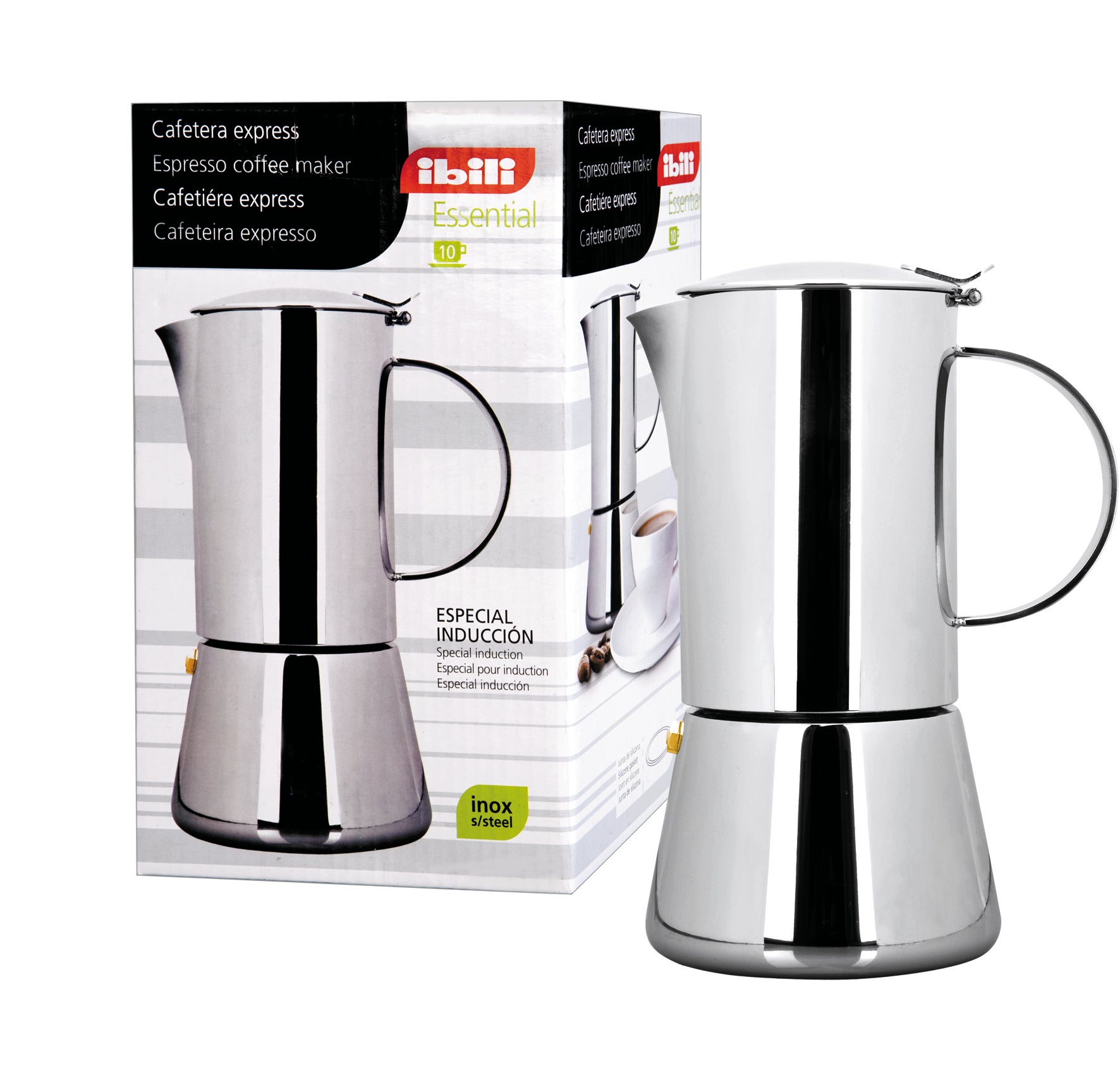 Ibili Cafetera Express Essential Inox 2 Tazas , Leroy Merlin