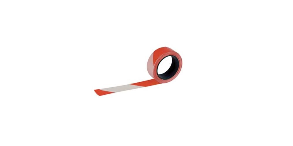 Taliaplast WARNING TAPE - RED-WHITE - 100 m - 5 cm - 2