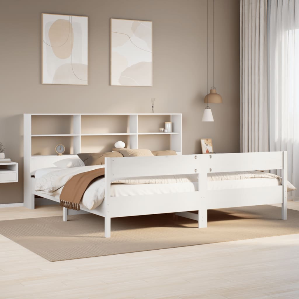Łóżko Drewniane Rama Łóżka Sofa Biała Do Sypialni Pokoju 180x200 cm