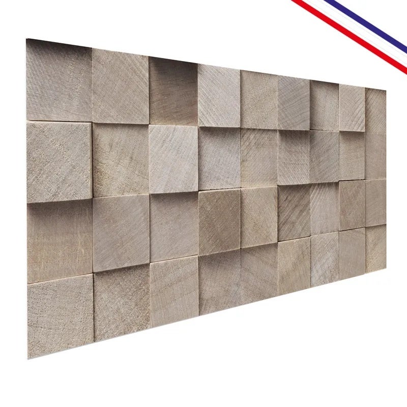 Crédence de salle de bain en PVC motif bois beige 140x30 cm (en 2 bandeaux) - Wood - 4