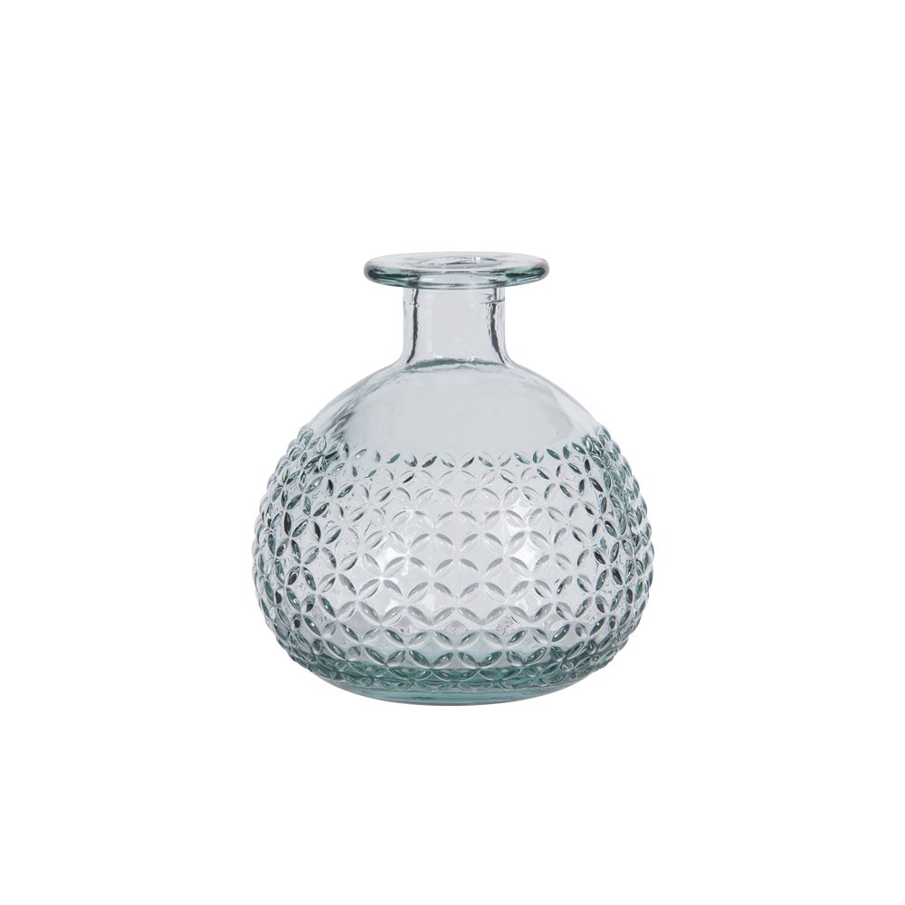 Grand Vase Soliflore En Verre Art Déco - Fait Main Années 60, Marron, Occasion En Bon état