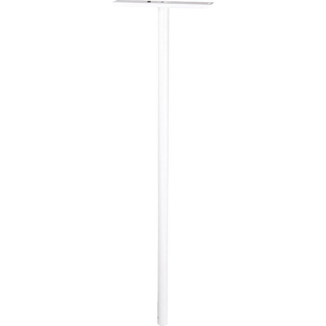 Piquet de boîte aux lettres individuelle - Decayeux - Blanc signalisation - Platine amovible - Hauteur 1,10 m