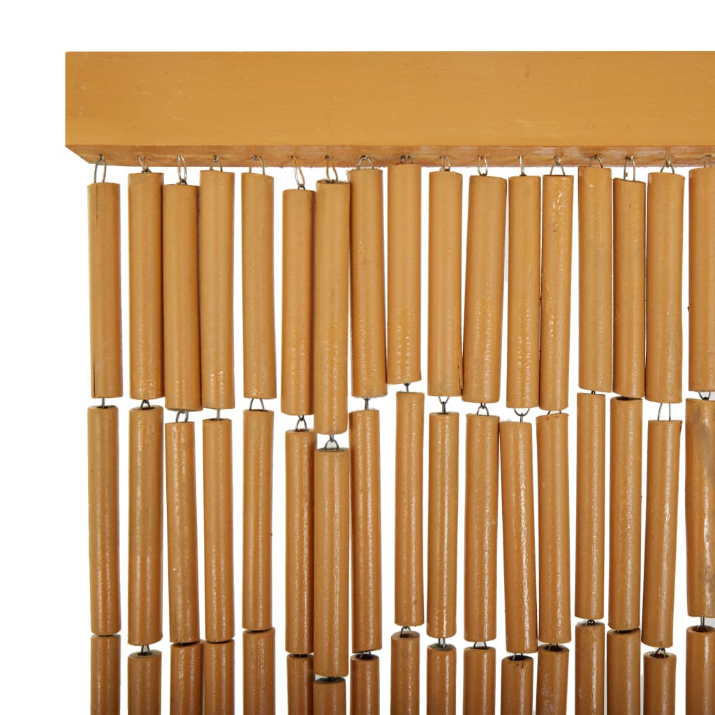 vidaXL Rideau de porte contre insectes Bambou 90 x 200 cm - 4