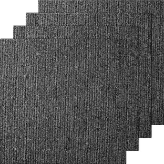 Dalles de moquette réutilisables,VEVOR 50x50 cm,tapis de sol carrés rembourrage,20PCS,dalle poils courts facile à installer protège les sols durs