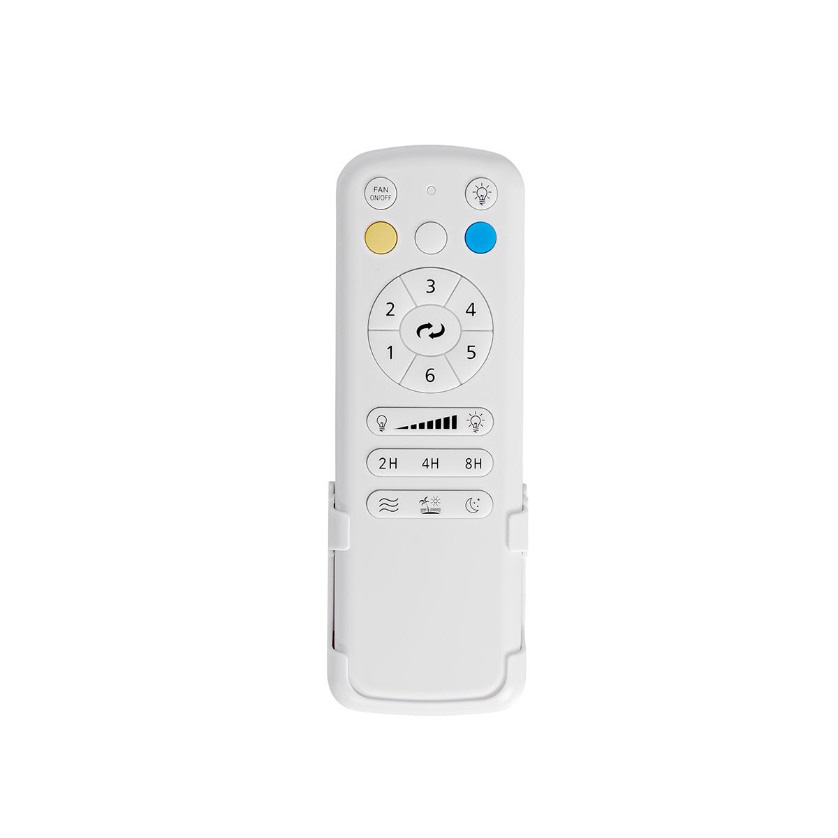 Qazqa moderne ventilateur plafond - Jerri - naturel, rond, led intégrée 24w incluse, 3000k - 6500k, avec télécommande, - 7
