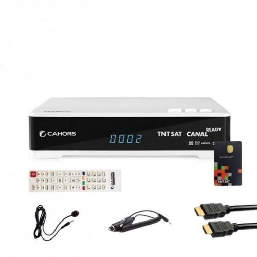 Cahors Récepteur Satellite Hd + Carte Tntsat V6 + Câble Hdmi + Câble 12v + Déport Ir