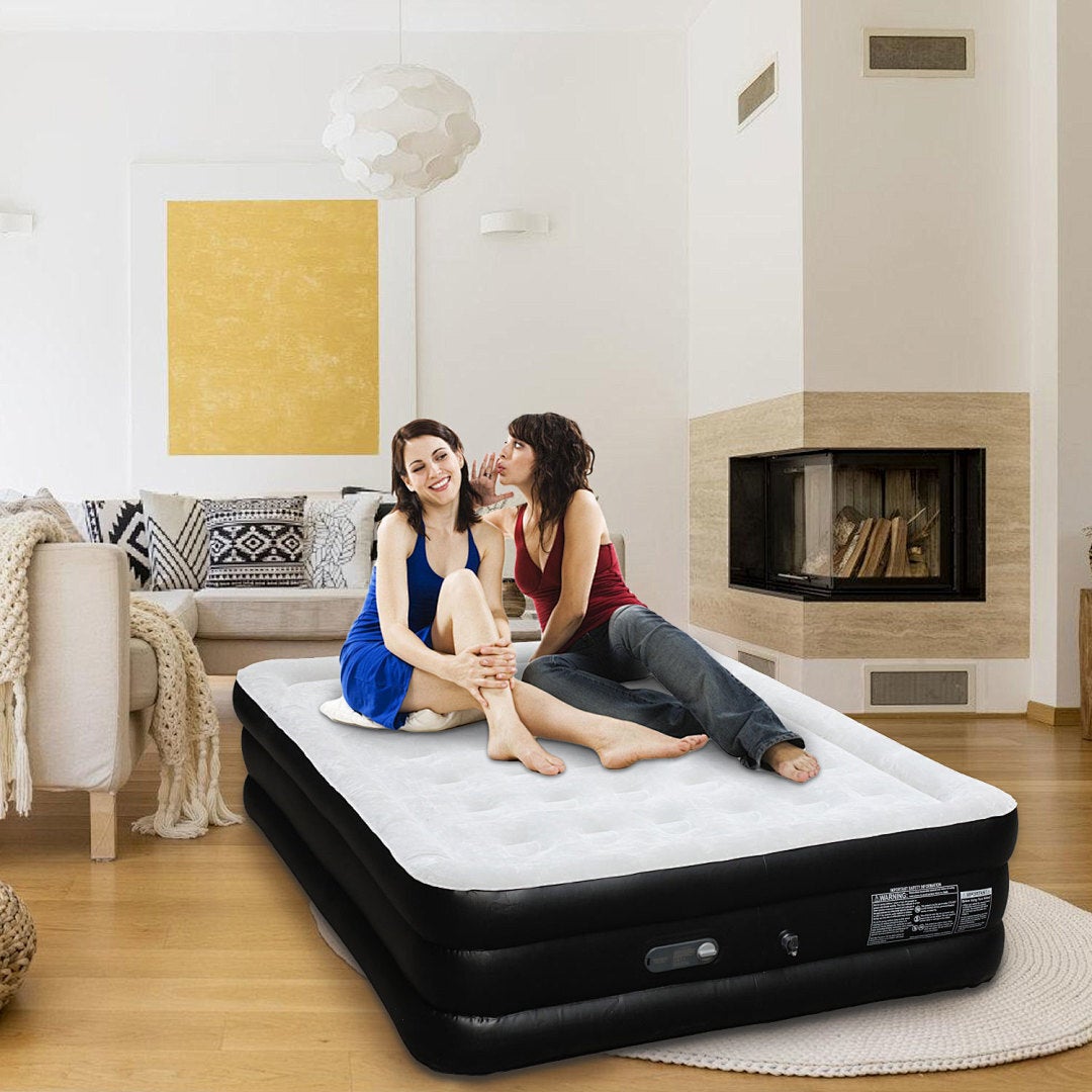 Colchon Hinchable Electrico Fibra 2 Personas con bomba electrica integrada 200*152*46cm - 8