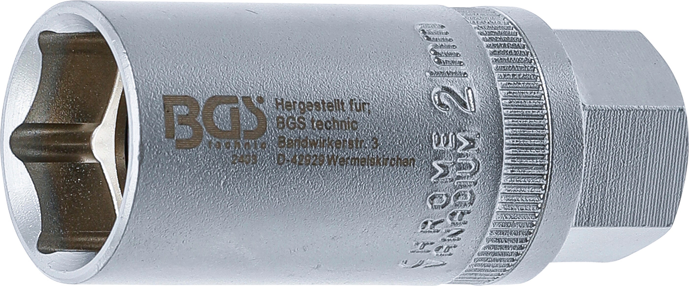 BGS Wkładka do świec zapłonowych 21 mm ze sprężyną ustalającą - 2403