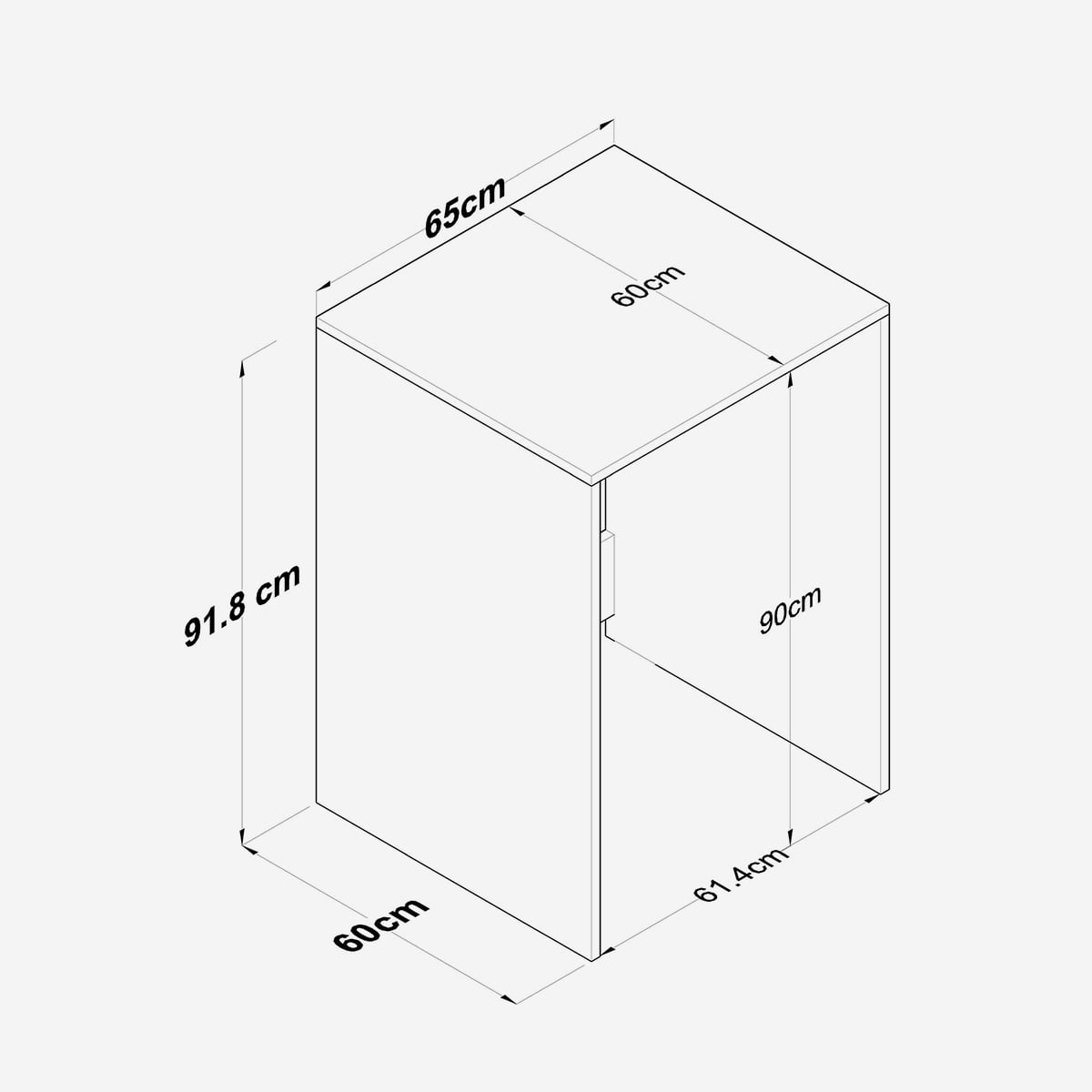 Mueble para lavadora y secadora ahorraespacio en melamina Laven - 5