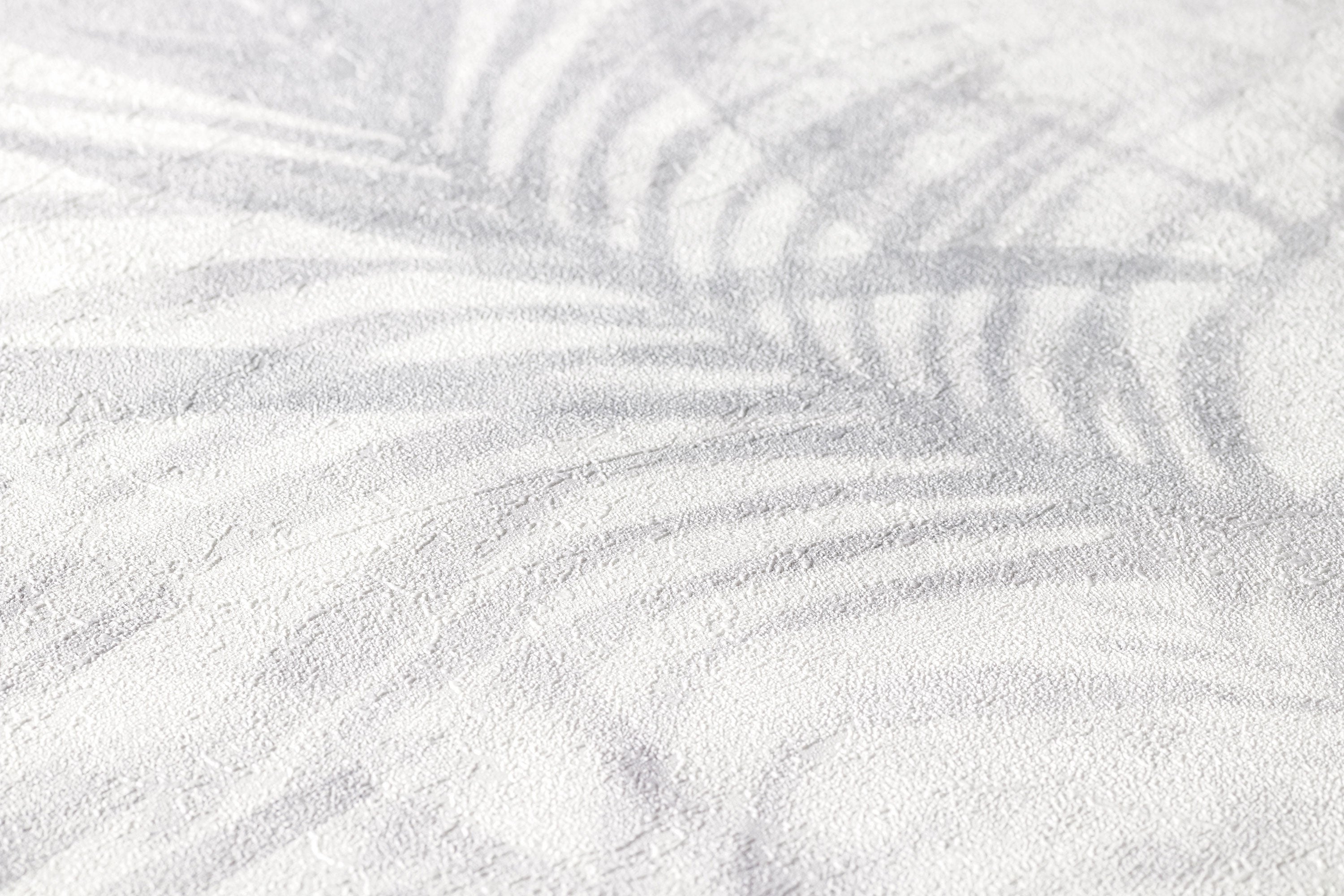 Papel pintado tropical hojas de palmeras Papel pintado blanco y negro estilo selvático Papel pintado vinílico creativo - 4