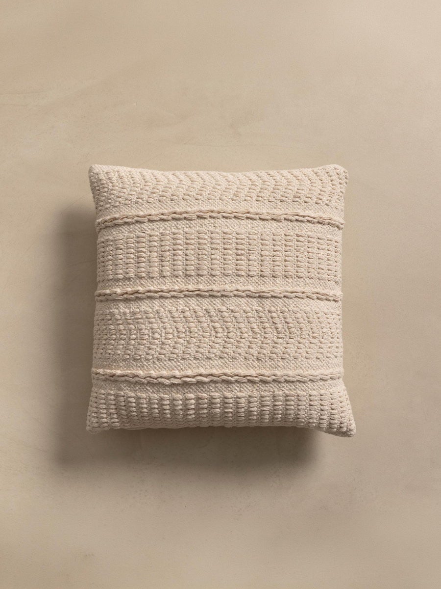 Cojín algodón blanco 45 x 45 cm - 2