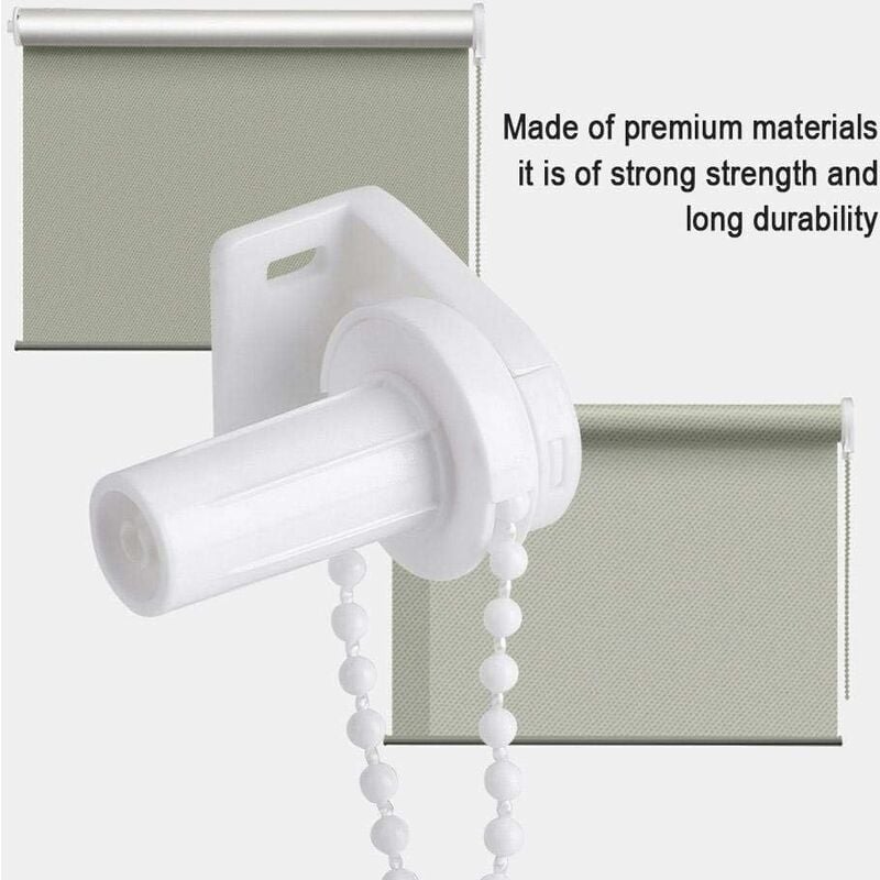 Kit de réparation pour store enrouleur – 2 ensembles en plastique durable – Compatible tube 17 mm – Installation rapide et facile