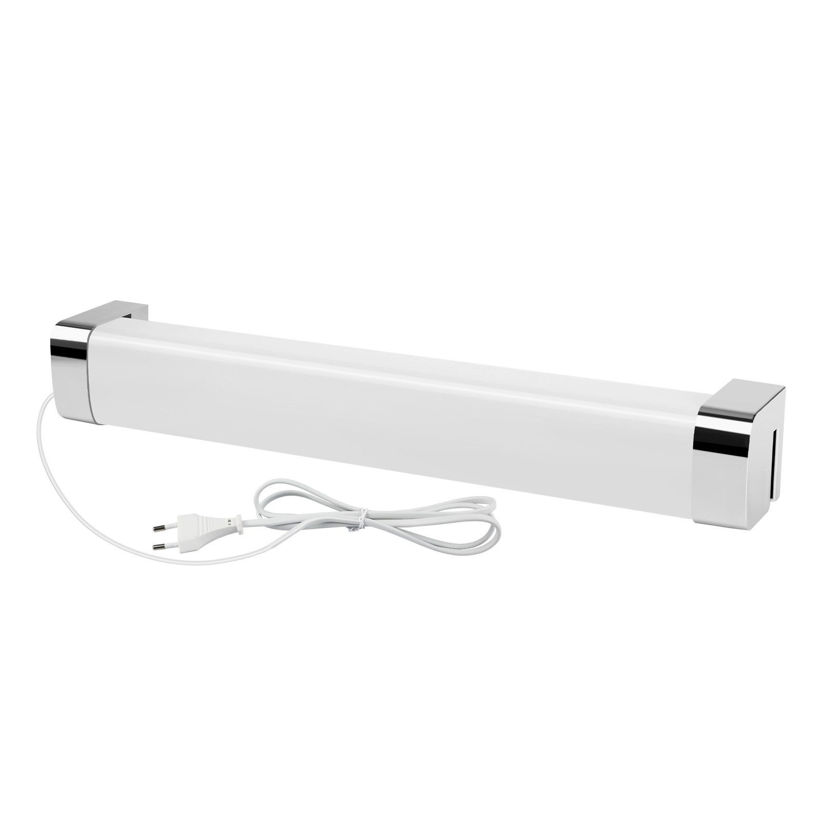 NETTLIFE applique miroir LED avec prise 10W blanc neutre 4000K chrome - 8