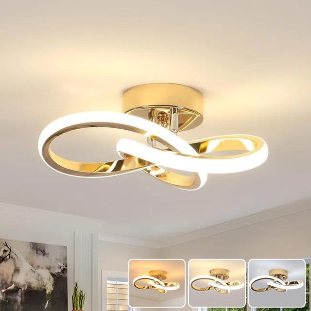 Oświetlenie sufitowe LED, energooszczędny żyrandol LED, nowoczesne oświetlenie sufitowe, designerskie oświetlenie ścieżek LED, 3 temperatury barwowe