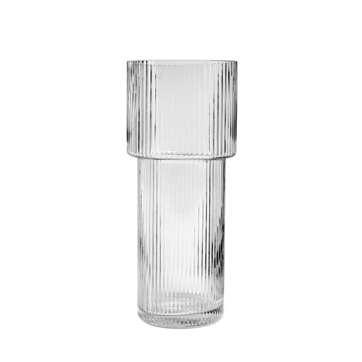 Wazon LIMPID szklany transparentny 24 cm HOMLA