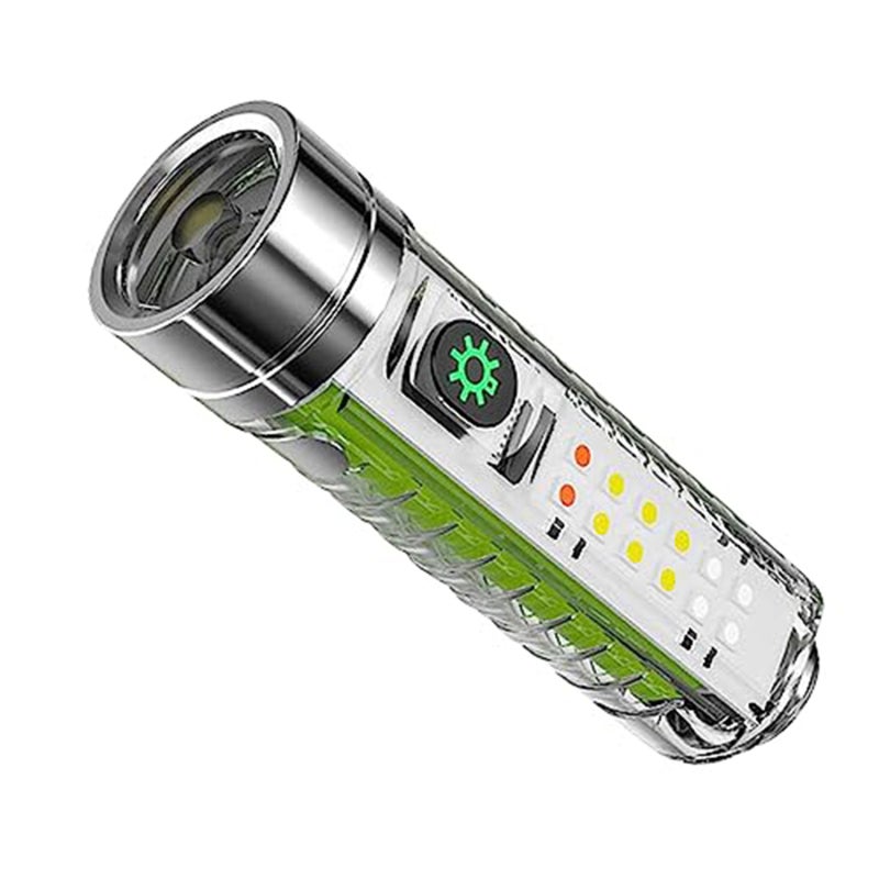 Lanternă reîncărcabilă mică și puternică, 350 lumeni, 8 moduri, rezistentă la apă, magnetică