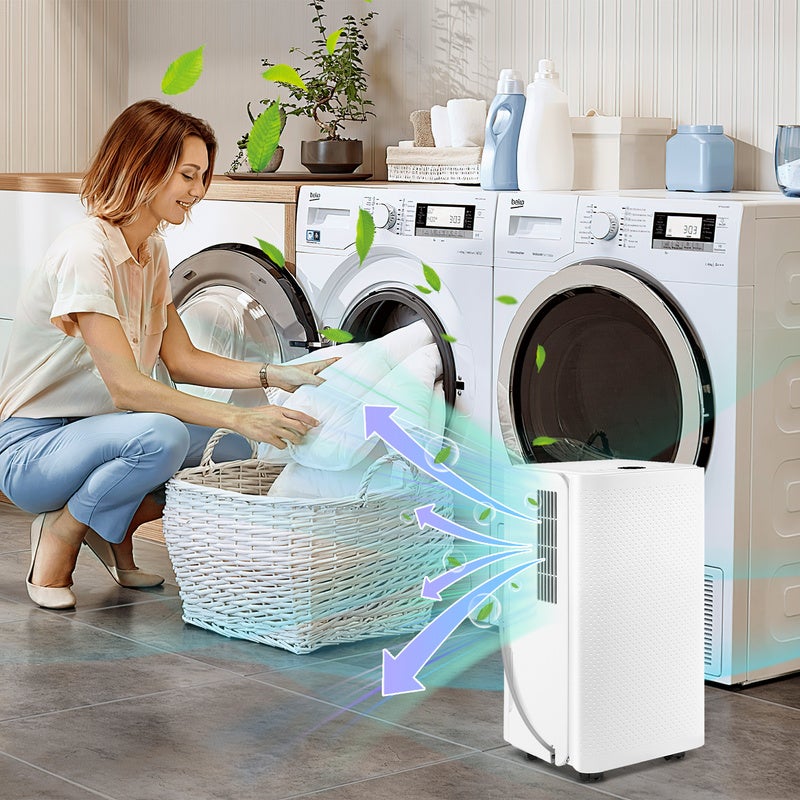 Deshumidificador de aire 16L/Día , Deshumidificador silencioso portátil antimoho 38dB 20m²-25m - 8