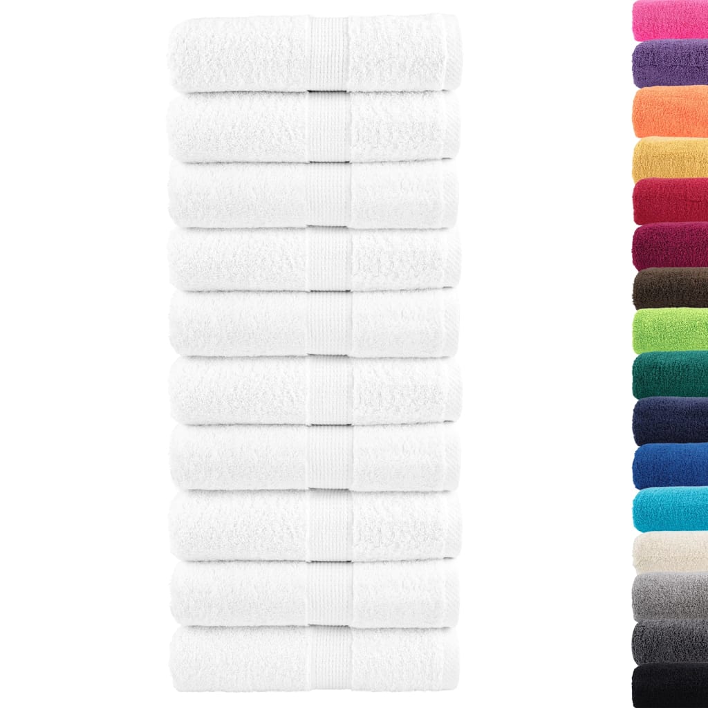 Toallas solund 50 unidades blanco 30x30 cm 600 gsm - comfortxl