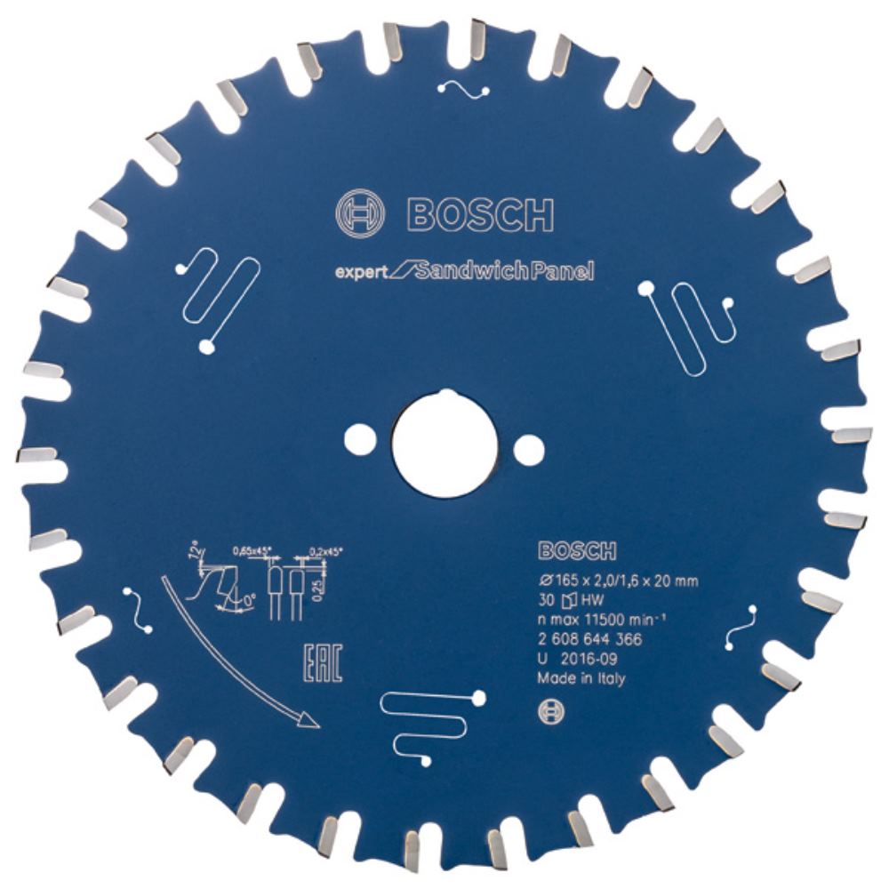Bosch Professional - Lame Scie Circulaire Expert Panneaux Sandwich 165X20X2,0mm, 30D - 2608644366 - 5