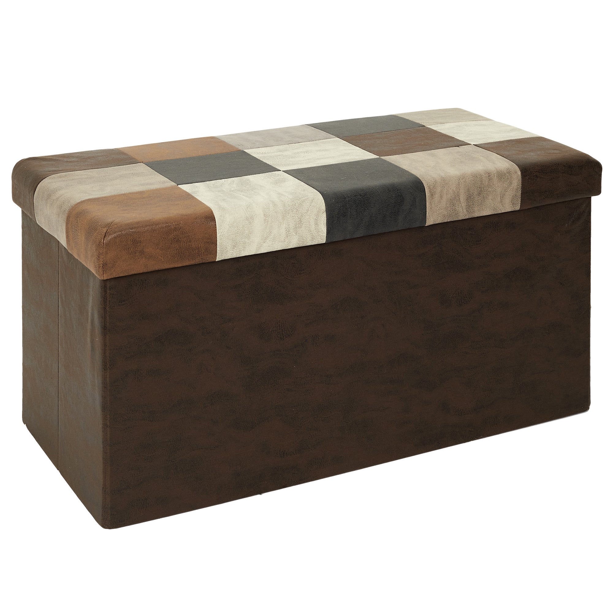 Coffre Banc Pliable - Home Deco Factory - Marron - 3