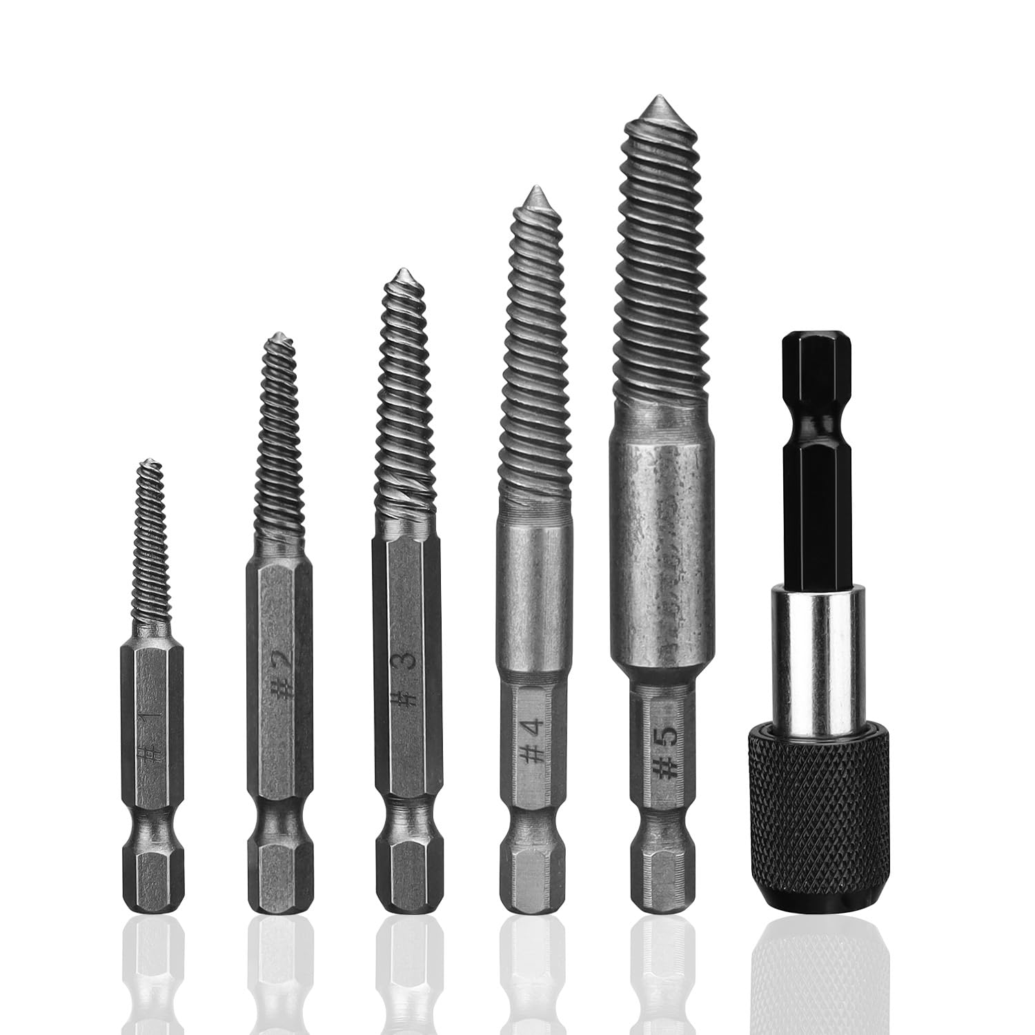 Kit Extracteur 65 Pièces En Acier Chromé - Pour Boulons, Vis, écrous Abîmés - étui Organisé
