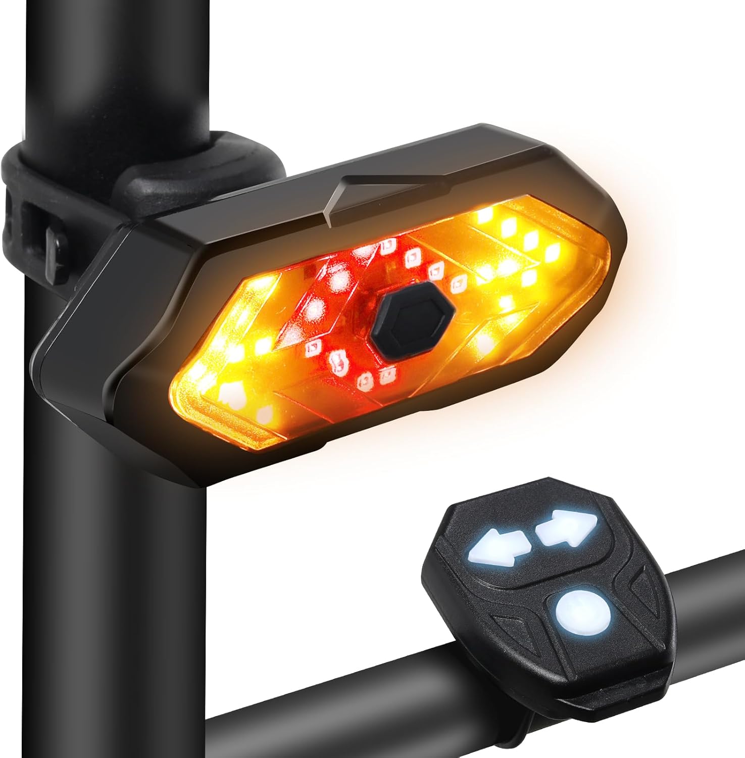 Inteligentna tylna lampka rowerowa indukcja hamowania ładowana przez USB wodoszczelność automatyczne włączanie wyłączanie oświetlenia rowerowego LED