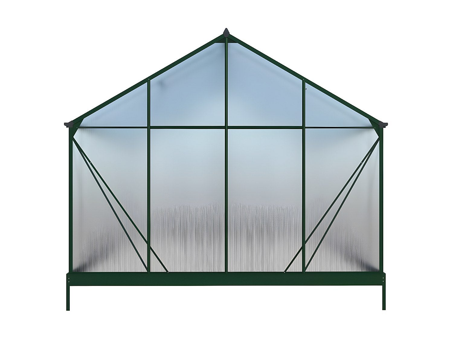 Serre de Jardin en polycarbonate de 16,9 m² avec embase - Vert - IXORA - 7