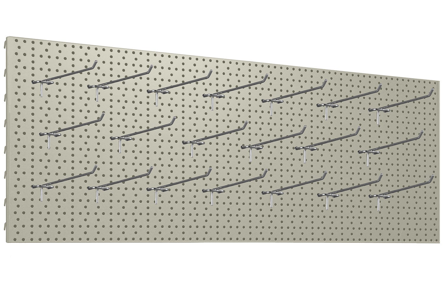 Zestaw Tablica warsztatowa 100x40cm kremowy + 20x Zawieszki pojedyncze fi4 20cm KTD