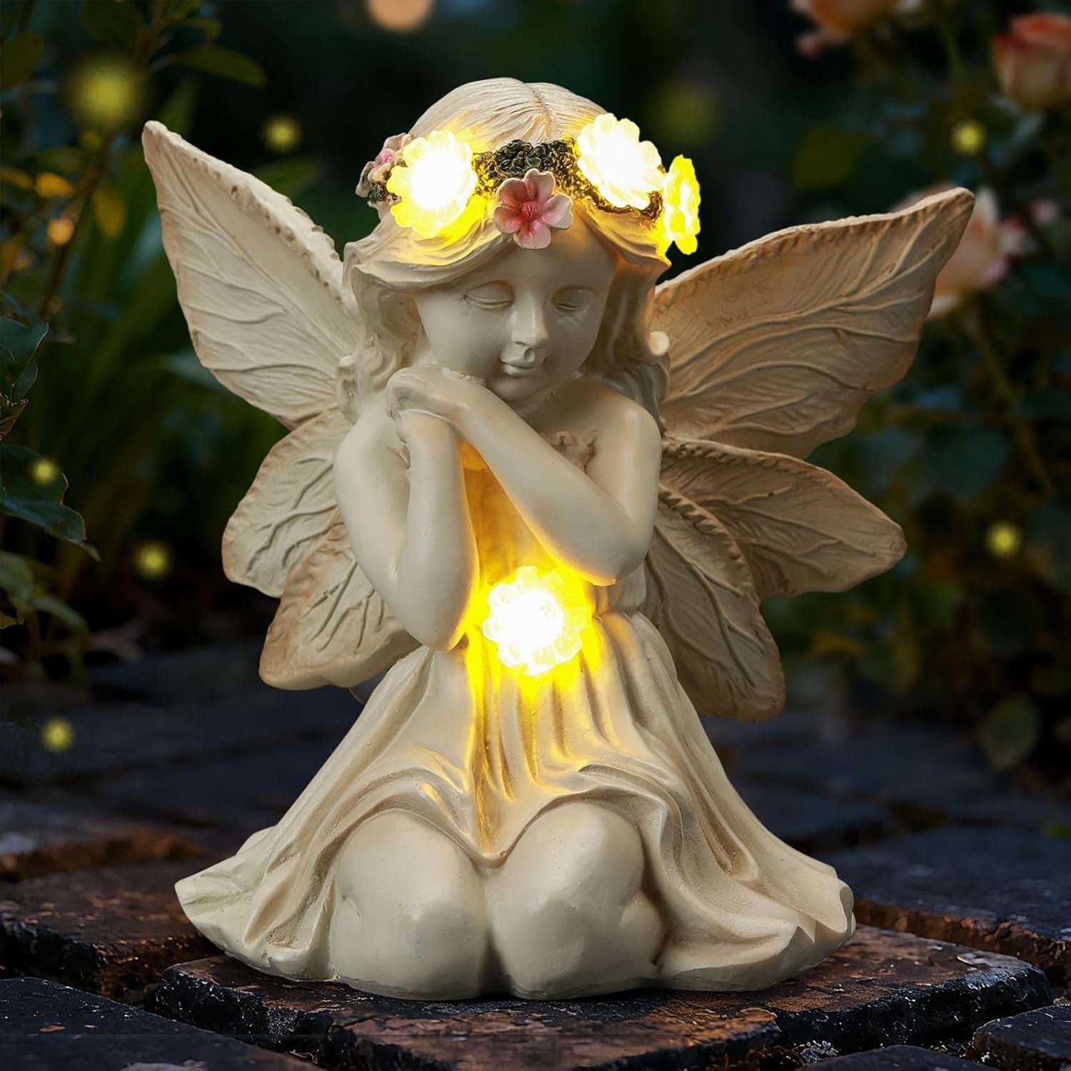 Statua Rana Con Luce Solare Per Giardino - Decorazione Da Esterno/Interno In Resina - Regalo Simpatico