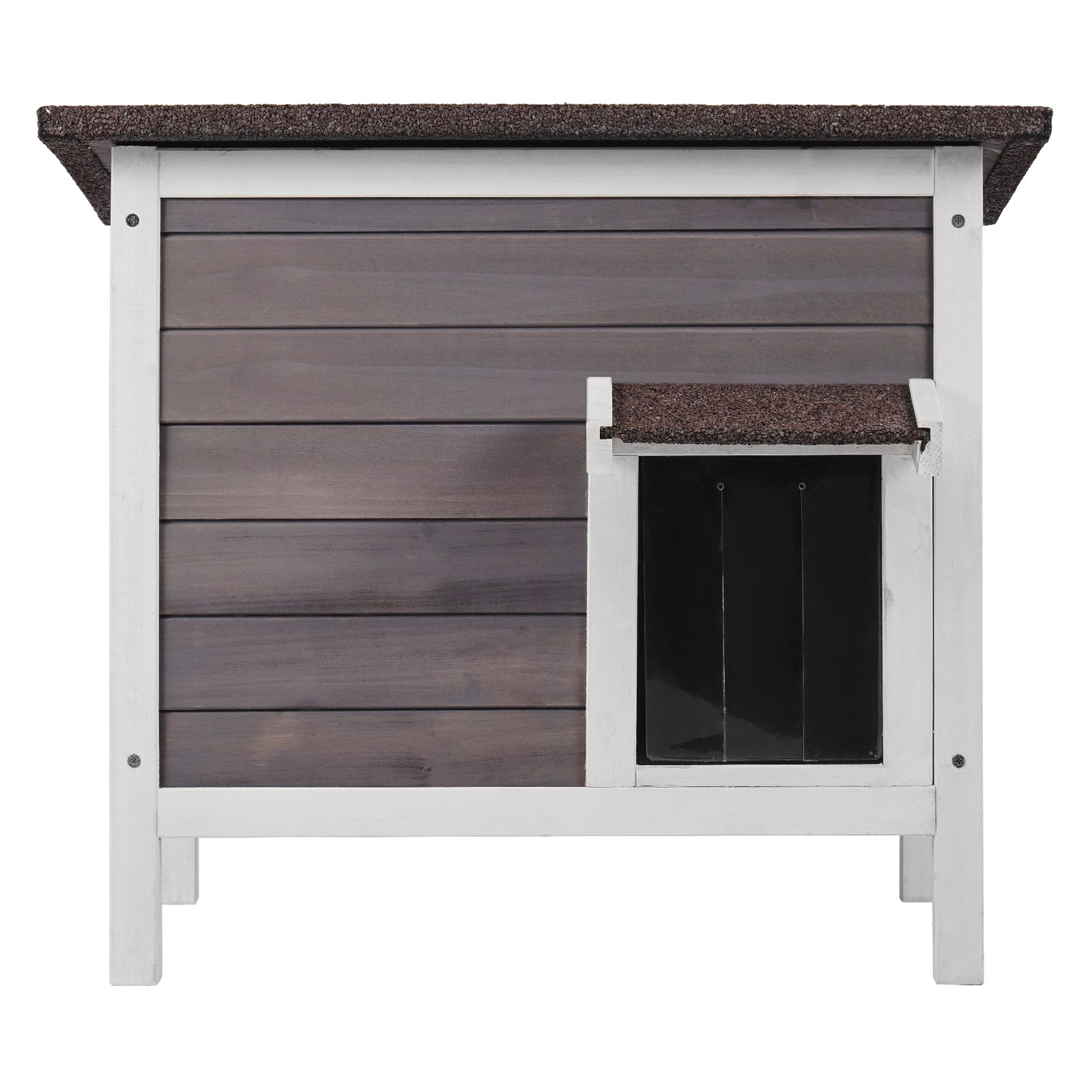 Abrigo Isolado para Gatos de Exterior VEVOR, Casinha Resistente às Intempéries com Telhado Articulado e Entradas em PVC, para Vários Gatos - 9