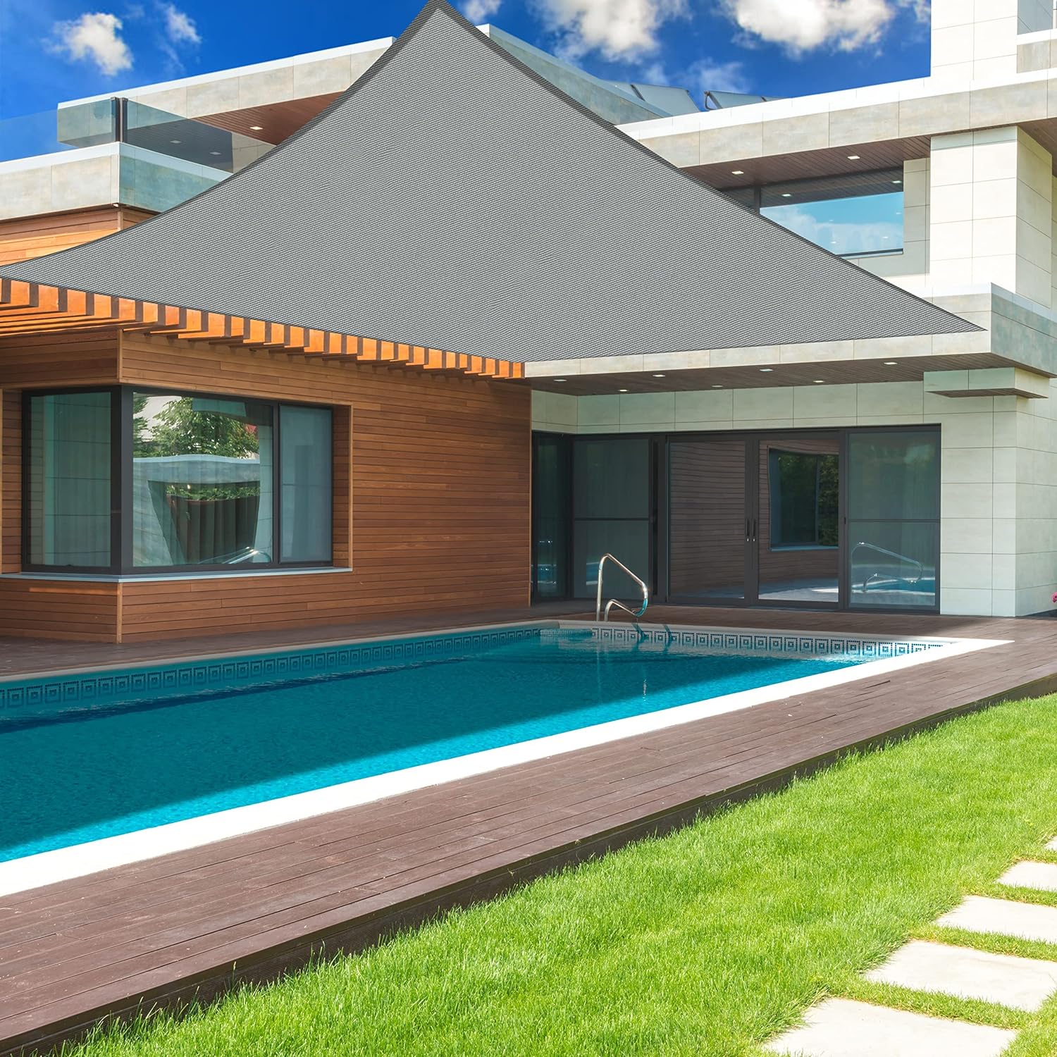 Voile D'Ombrage Rectangulaire 3x4m Crème - Sunnylaxx Toile Impermeable Protection UV 95% Jardin Terrasse