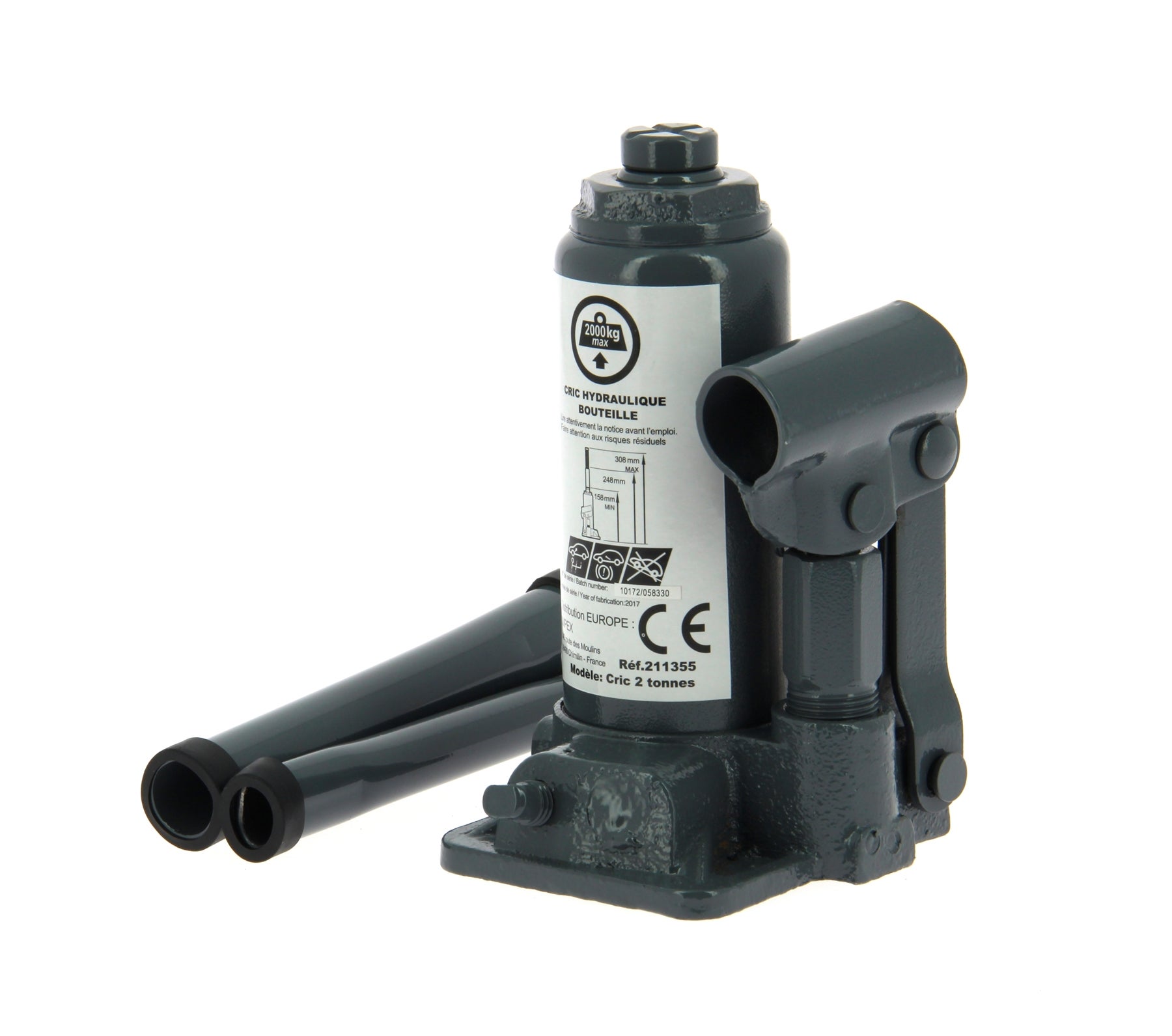 PRECISION-STEEL cric hydraulique rouleur atelier 2,5T - Etape Auto